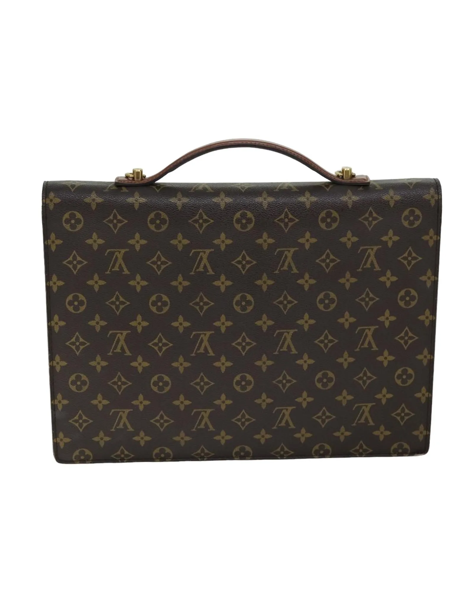 Monogram Canvas Business Bag with Shoulder Strap