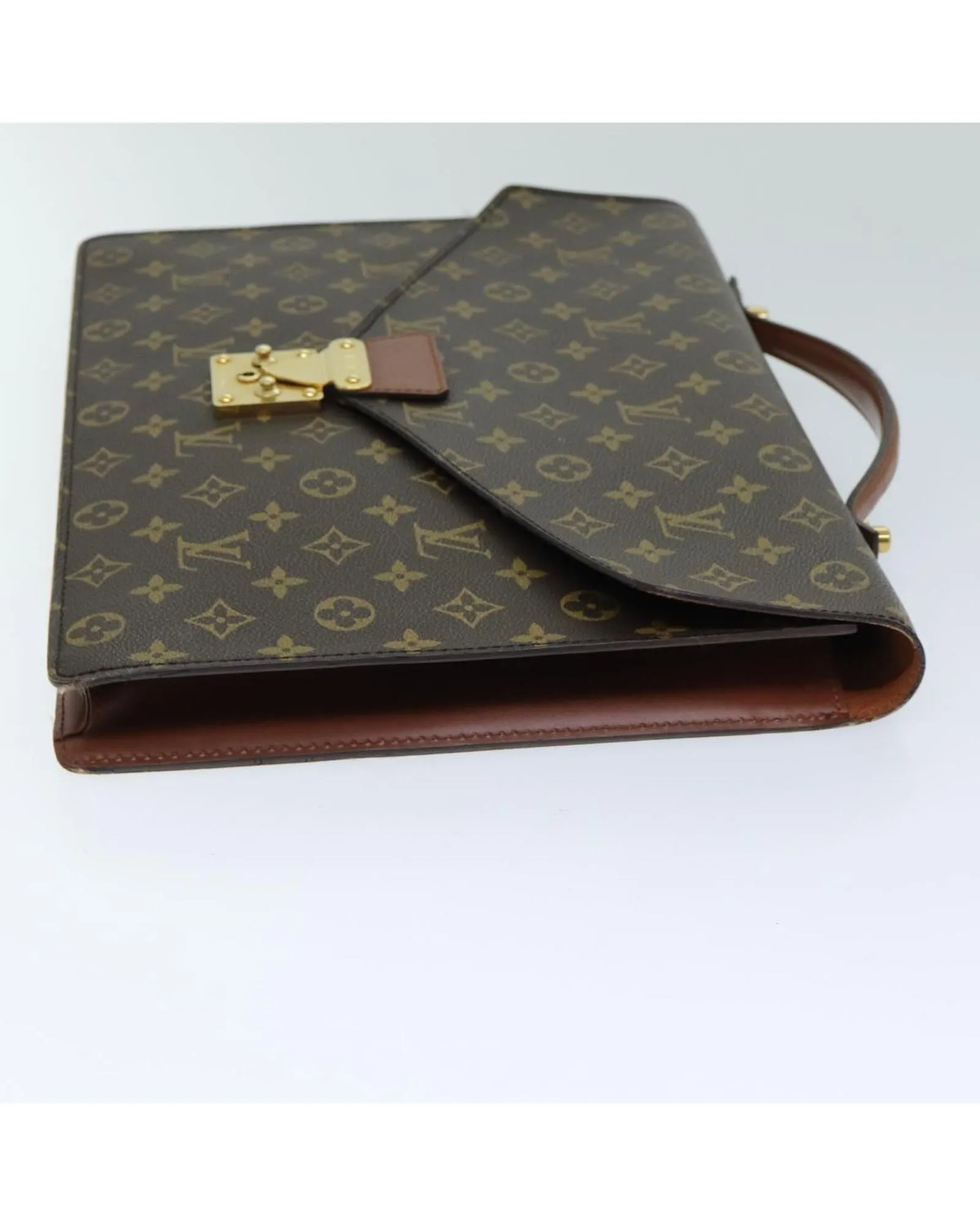 Monogram Canvas Business Bag with Shoulder Strap