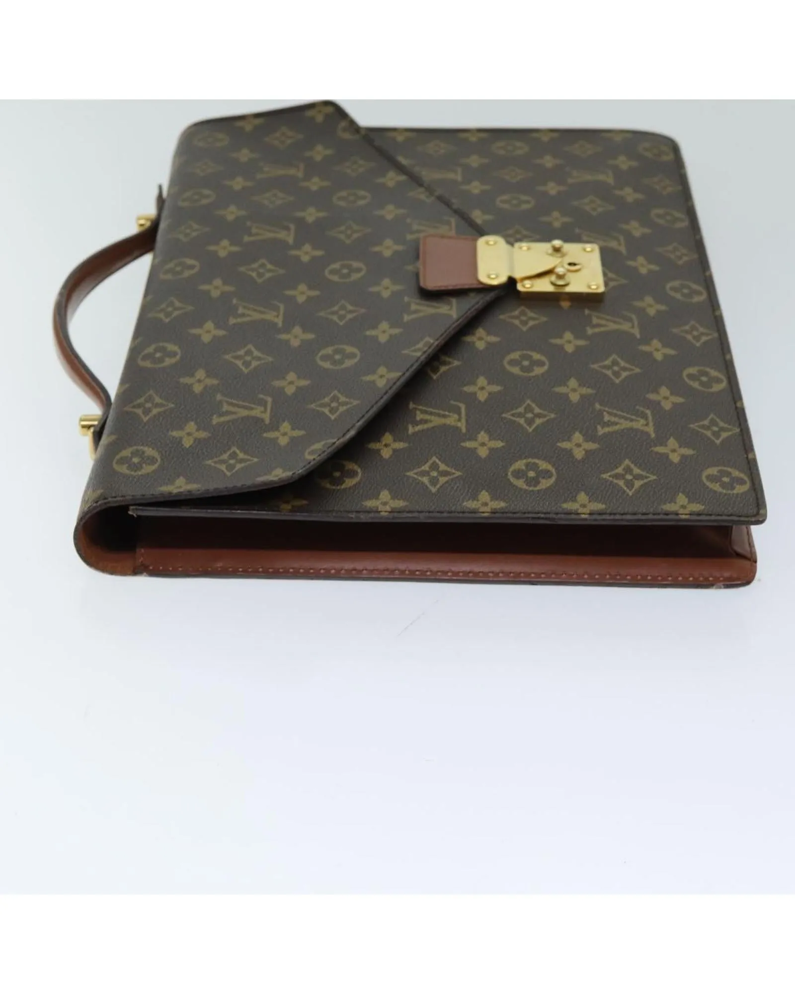 Monogram Canvas Business Bag with Shoulder Strap