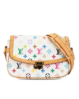 Monogram Multicolore Canvas Bag with Vachetta Leather Trim and Studs Detail