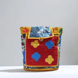 Multicolor - Jugaad Patchwork Handmade Pithu Bag 97