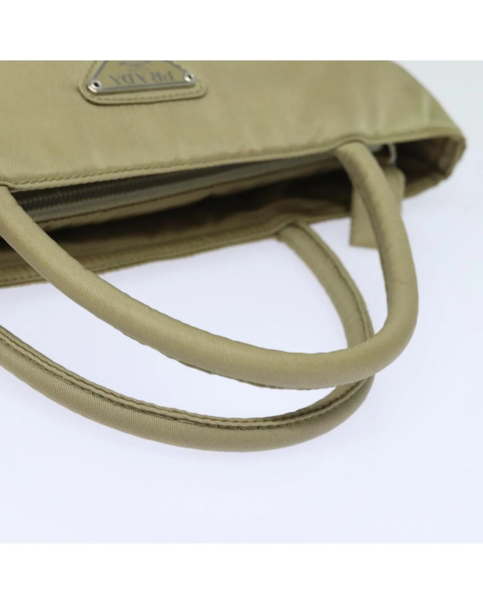 Nylon Hand Bag with Handle and Minimalist Design