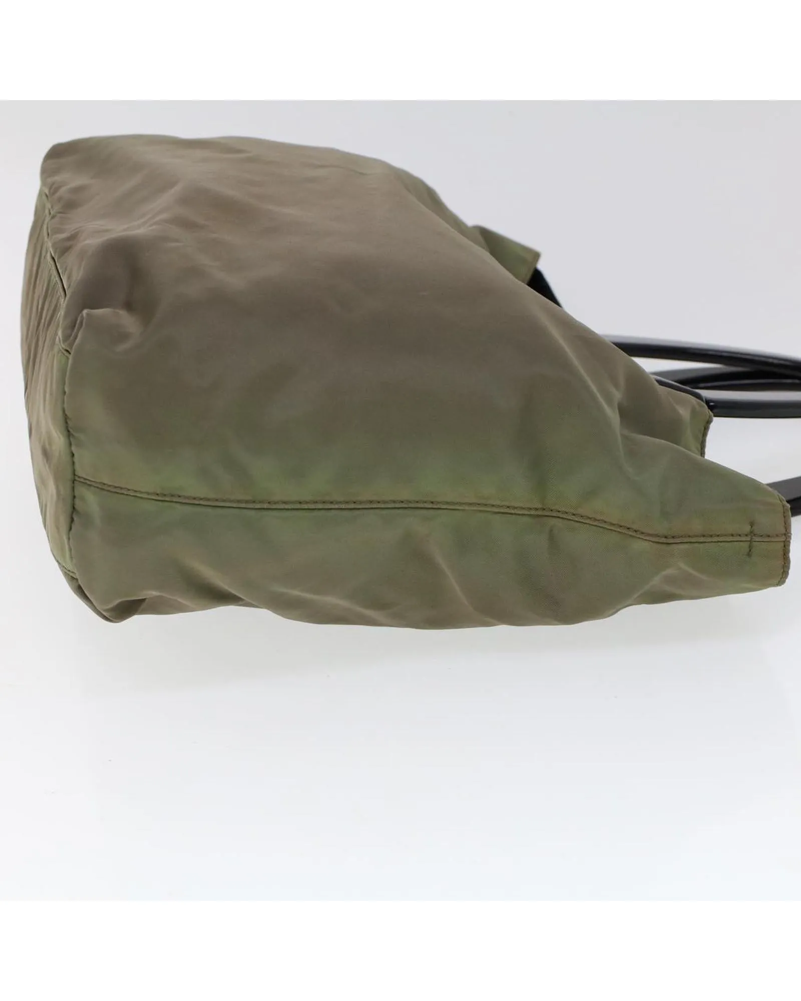 Nylon Khaki Hand Bag