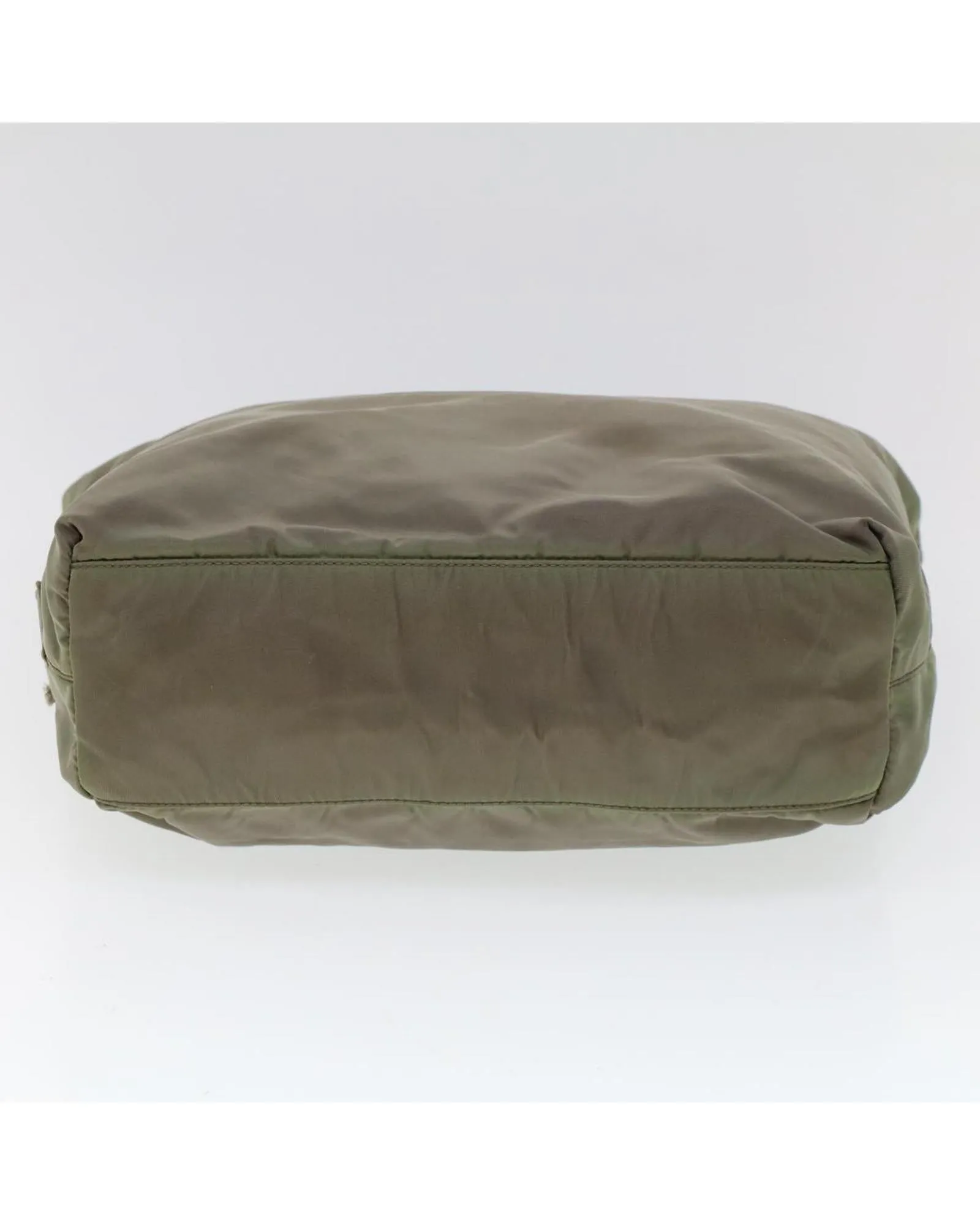 Nylon Khaki Hand Bag