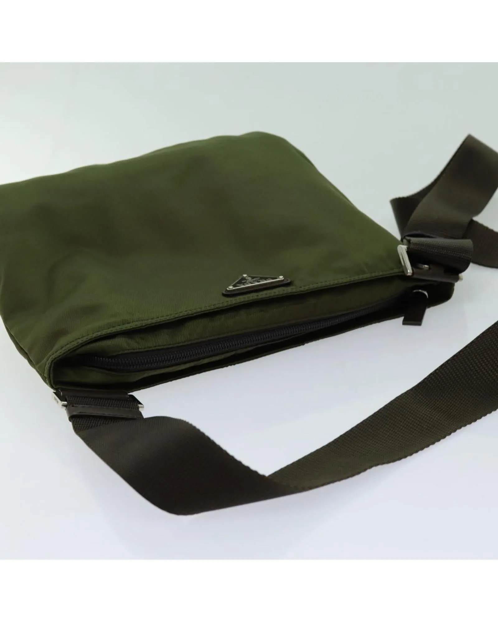 Nylon Shoulder Bag with Adjustable Strap - Authentic and Made in Italy