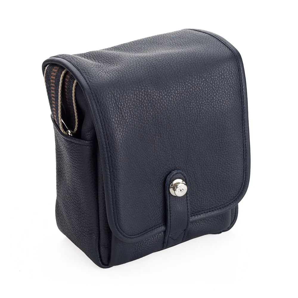 Oberwerth George Small Leather Camera Bag, Dark Blue