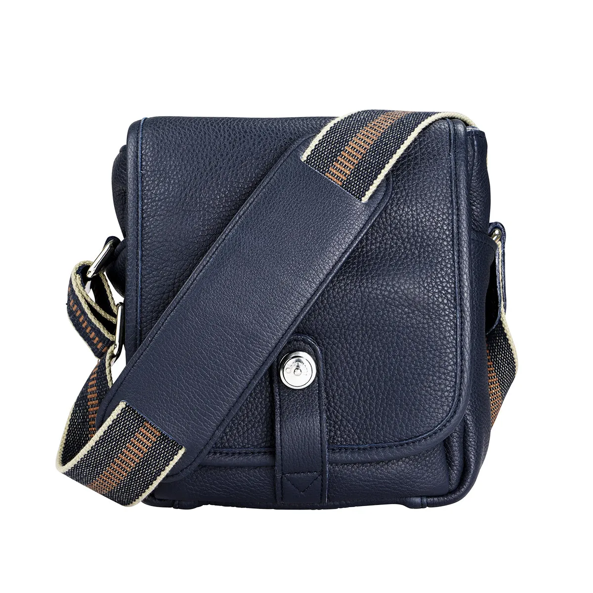 Oberwerth George Small Leather Camera Bag, Dark Blue