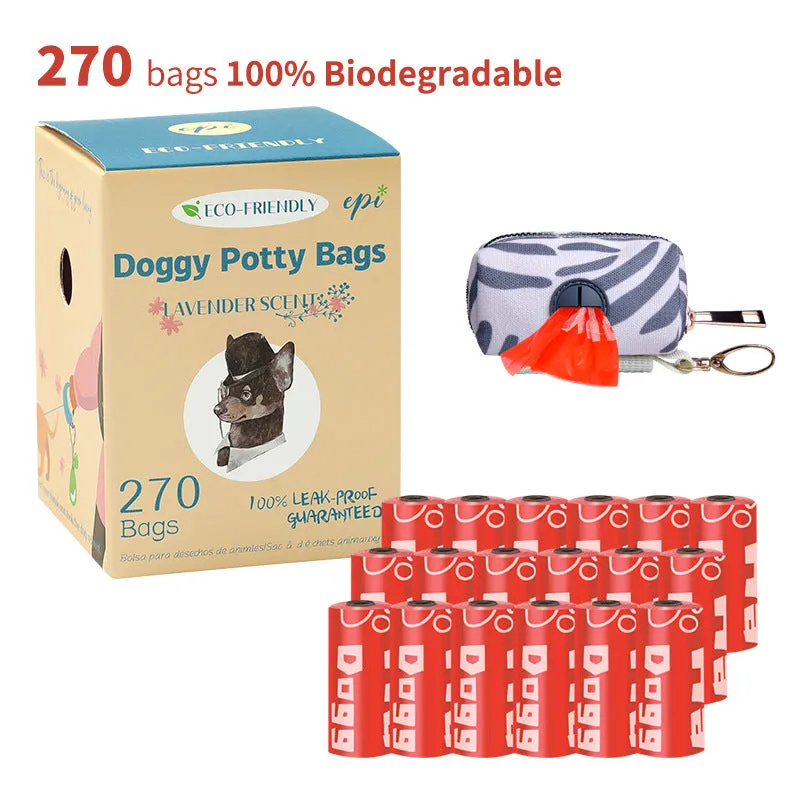 Pet Garbage Bag with Distributor Combination EPI Environmental Protection Full Degradation Poop Bag Suitable for Dog Feces