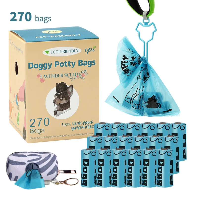 Pet Garbage Bag with Distributor Combination EPI Environmental Protection Full Degradation Poop Bag Suitable for Dog Feces