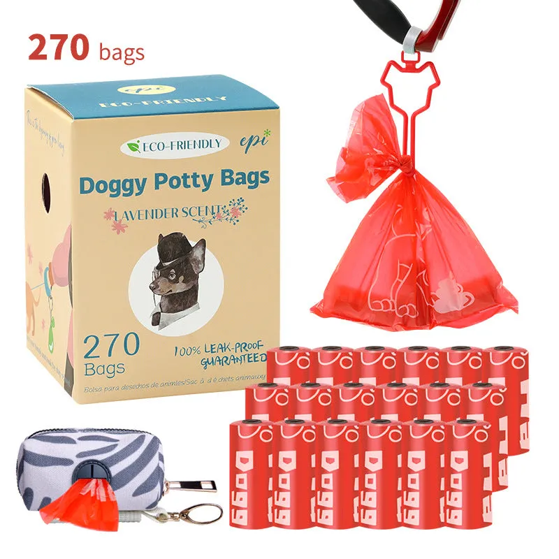 Pet Garbage Bag with Distributor Combination EPI Environmental Protection Full Degradation Poop Bag Suitable for Dog Feces