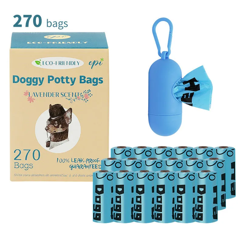 Pet Garbage Bag with Distributor Combination EPI Environmental Protection Full Degradation Poop Bag Suitable for Dog Feces