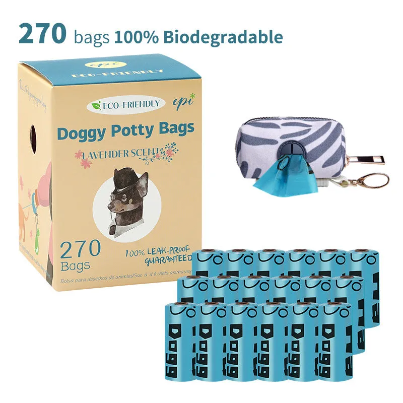 Pet Garbage Bag with Distributor Combination EPI Environmental Protection Full Degradation Poop Bag Suitable for Dog Feces