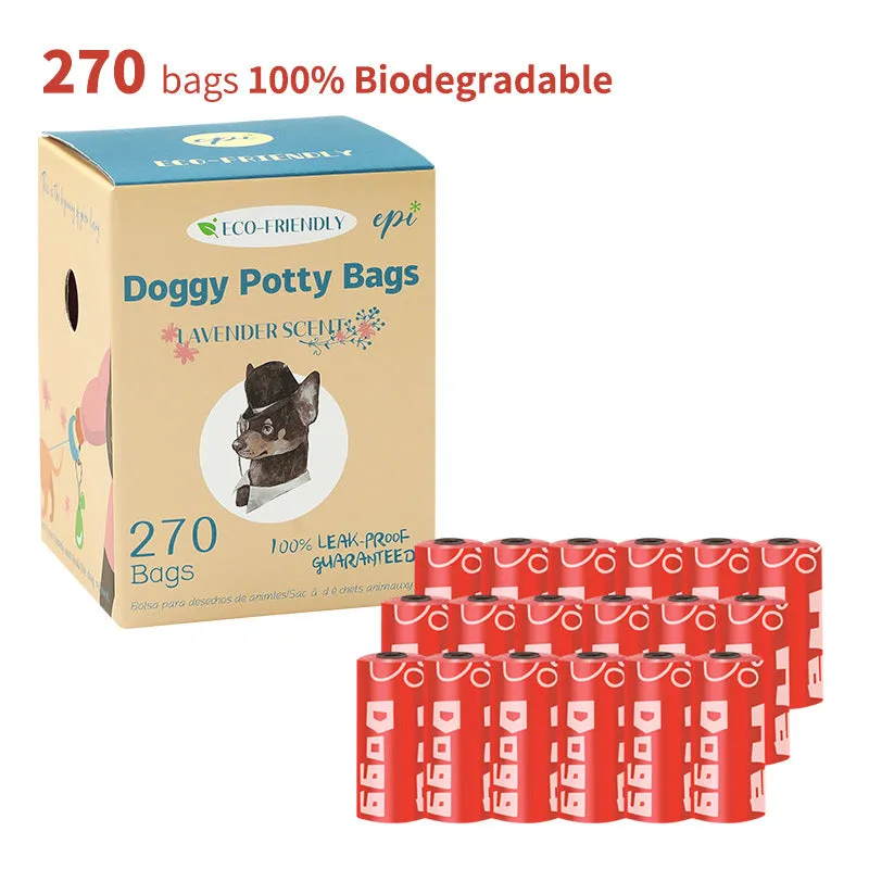 Pet Garbage Bag with Distributor Combination EPI Environmental Protection Full Degradation Poop Bag Suitable for Dog Feces