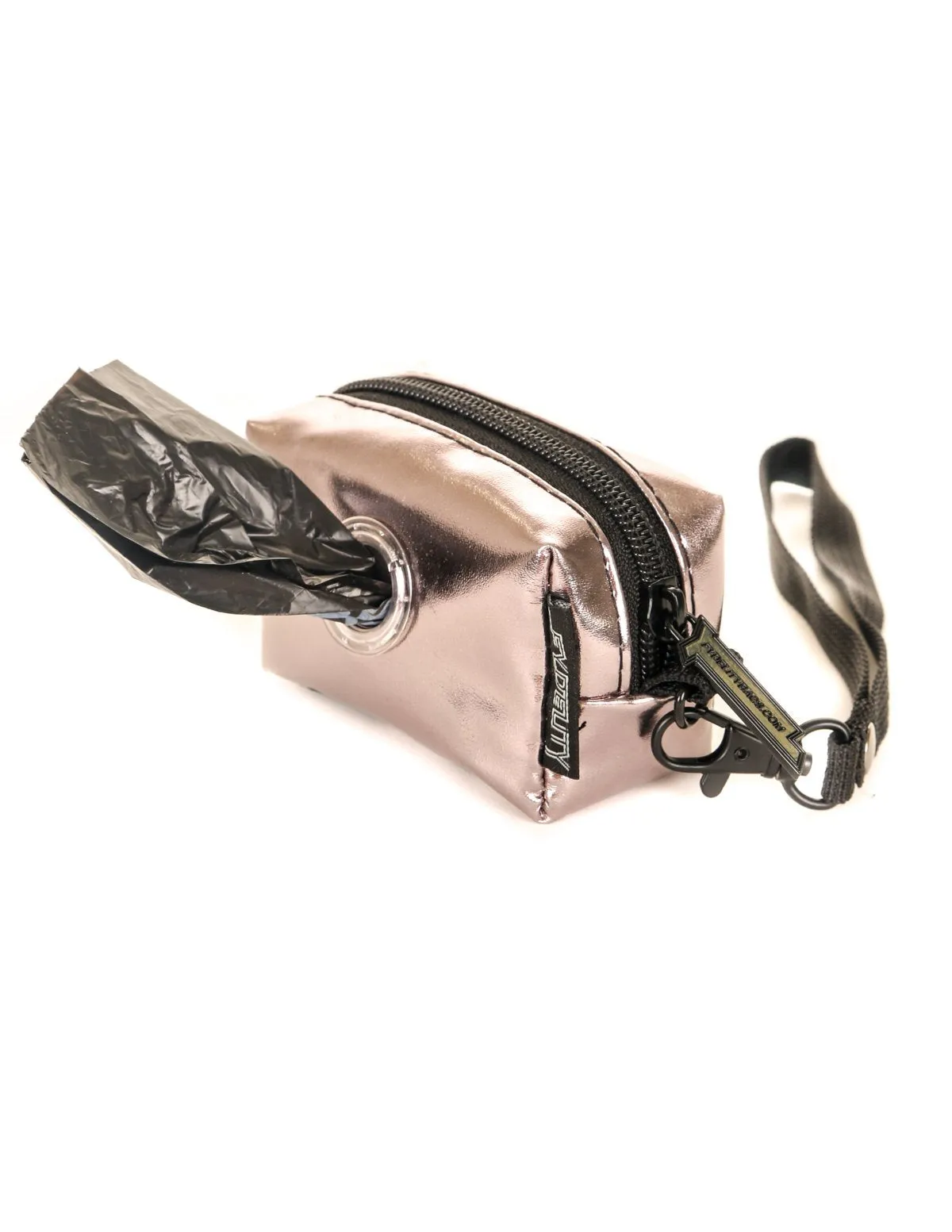 poopyCUTE | Cute Poop Bag Holder | METALLIC Pewter