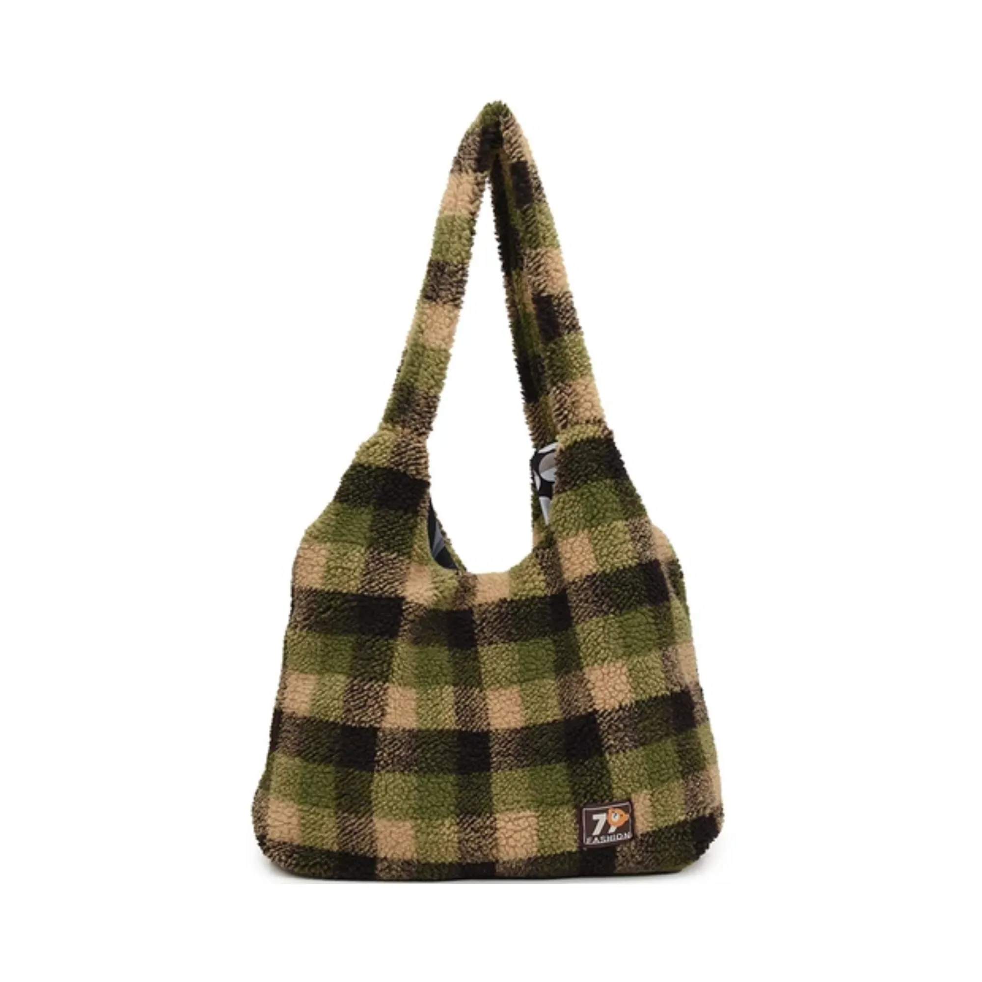 Pre Order:  Plush Plaid Tote Bag