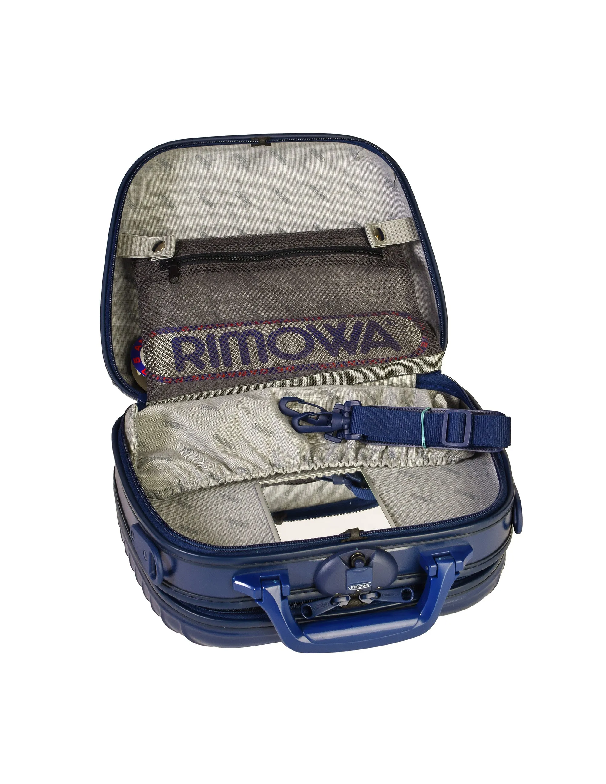 Rimowa Vintage Navy Blue Toiletry Essentials Carry On Travel Bag