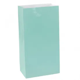 Robin's Egg Blue Mini Paper Bags | 12 ct