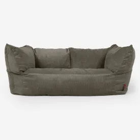 Ruben Bean Bag Sofa - Needlecord Olive