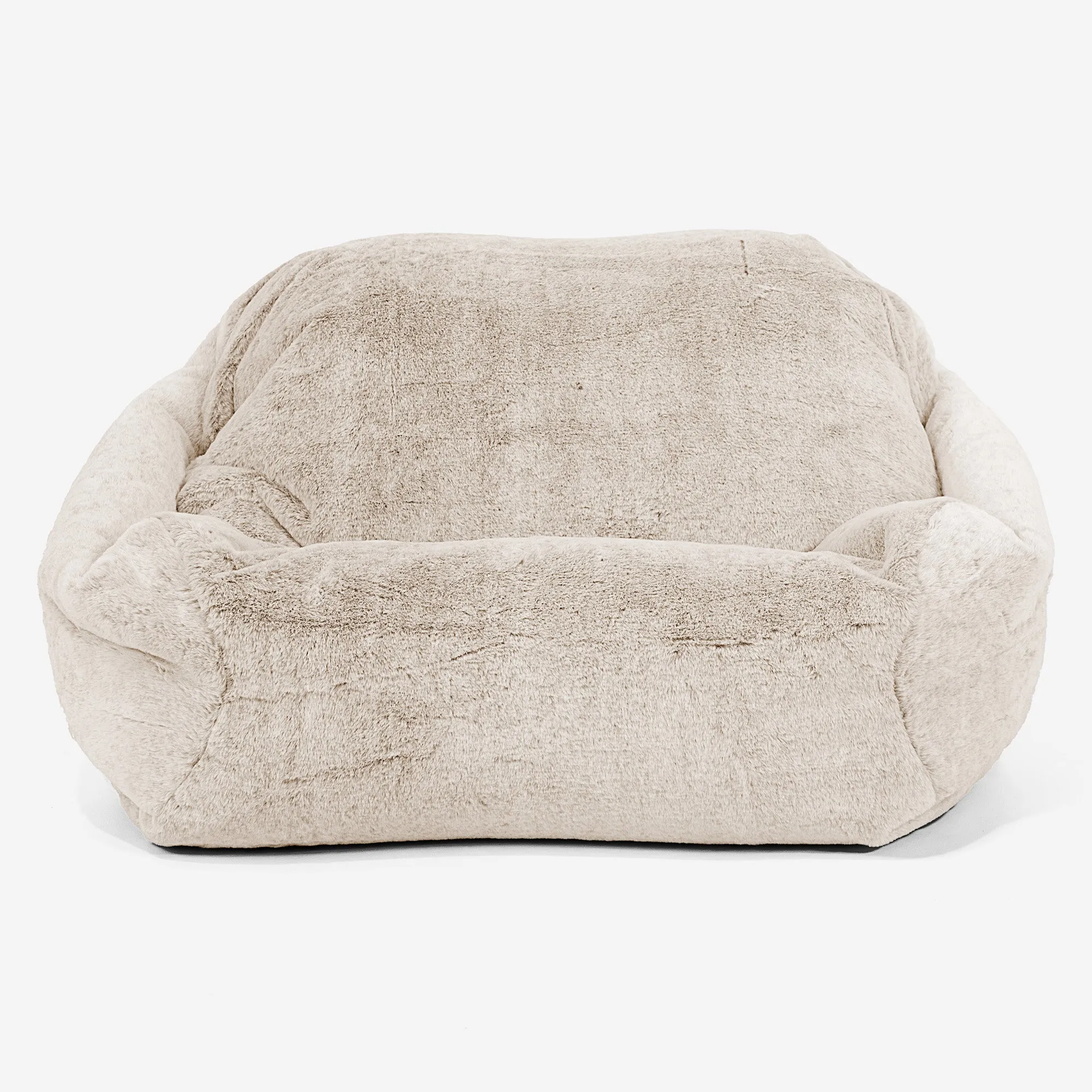 Sabine Bean Bag Armchair - Fluffy Faux Fur Rabbit White