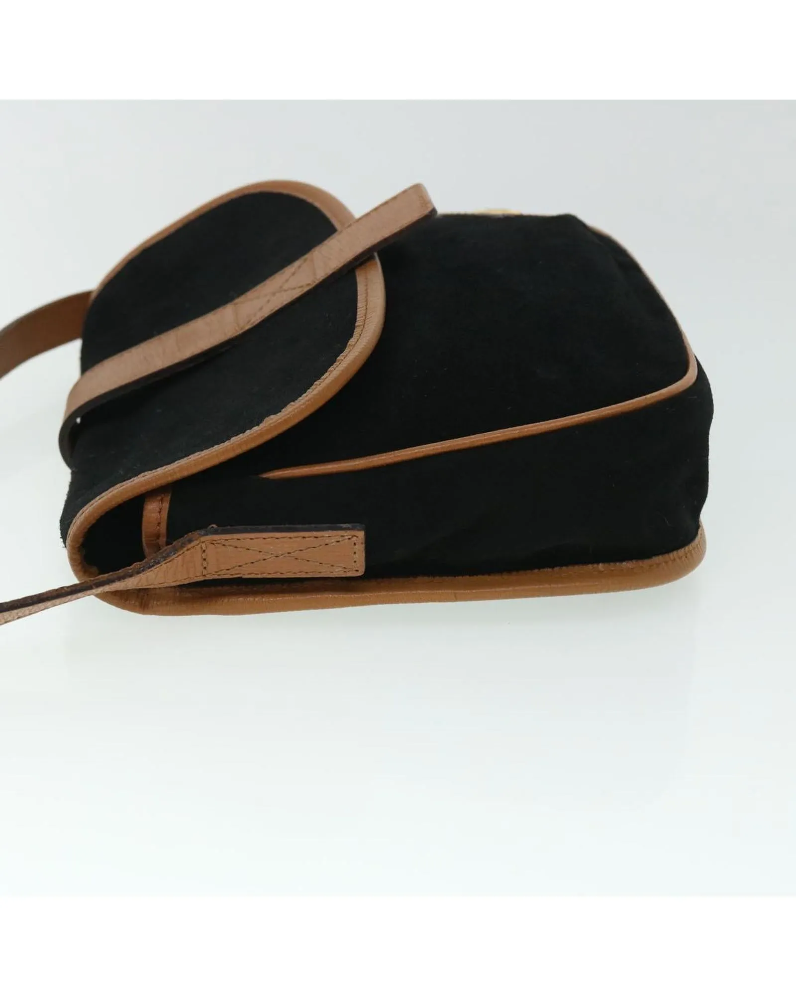 Suede Leather Shoulder Bag Auth