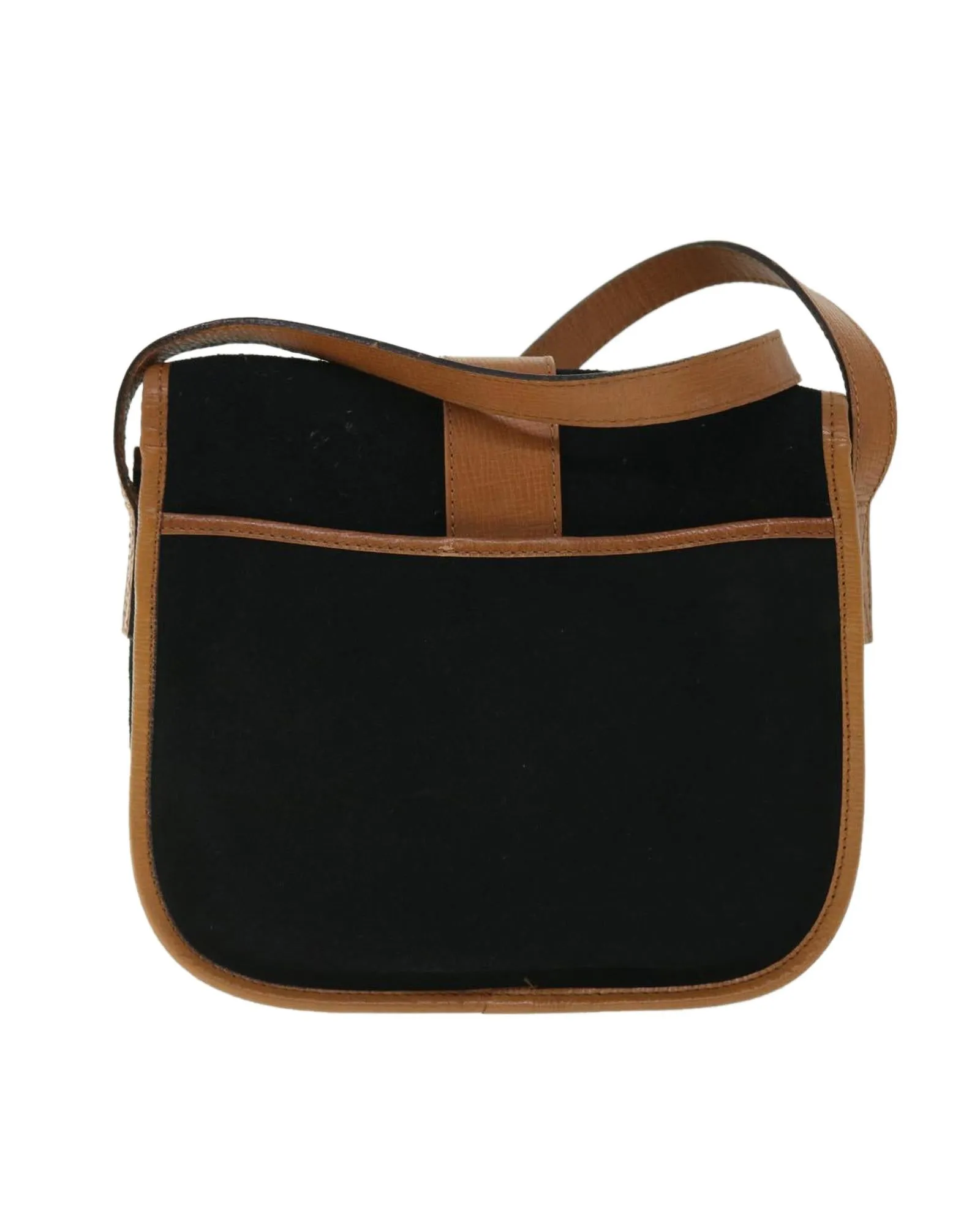 Suede Leather Shoulder Bag Auth