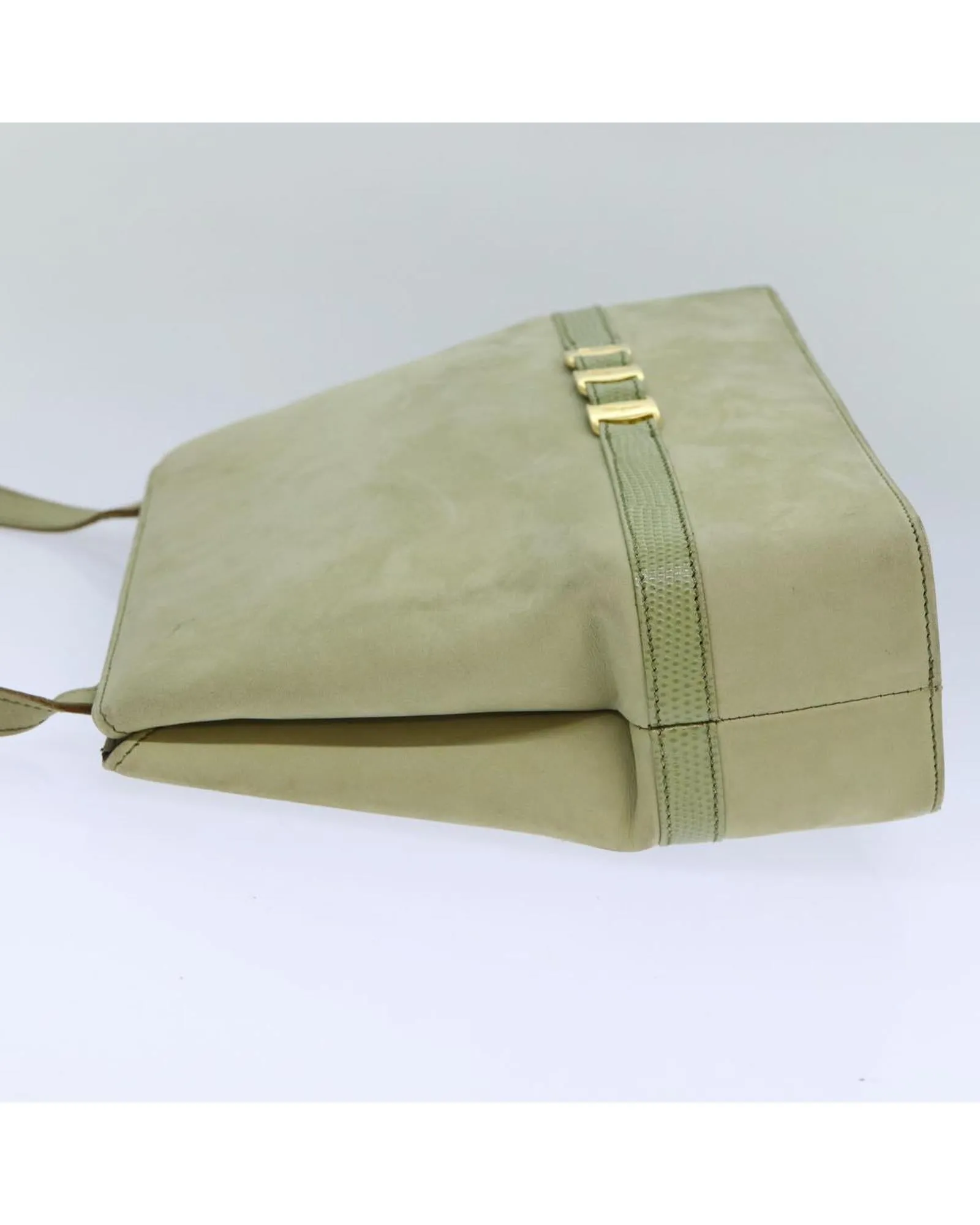 Suede Shoulder Bag with Minimalist Design