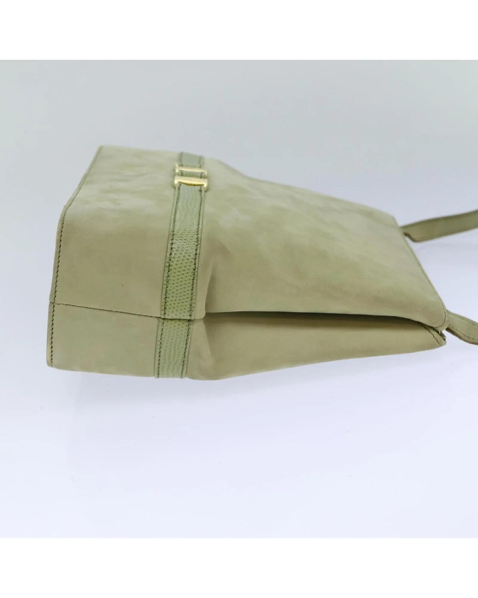 Suede Shoulder Bag with Minimalist Design