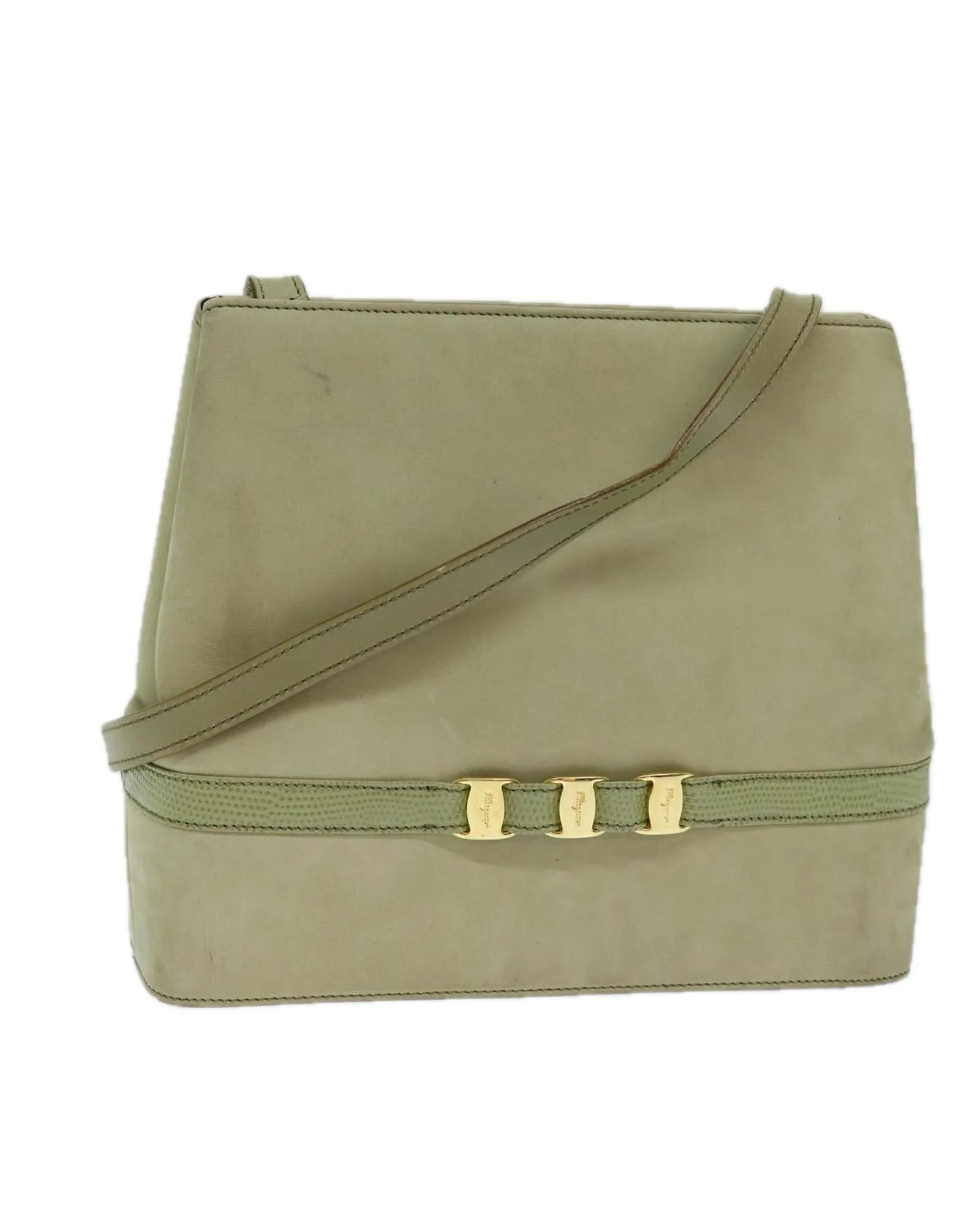 Suede Shoulder Bag with Minimalist Design