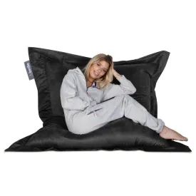 Suede XXL Giant Bean Bag - Black