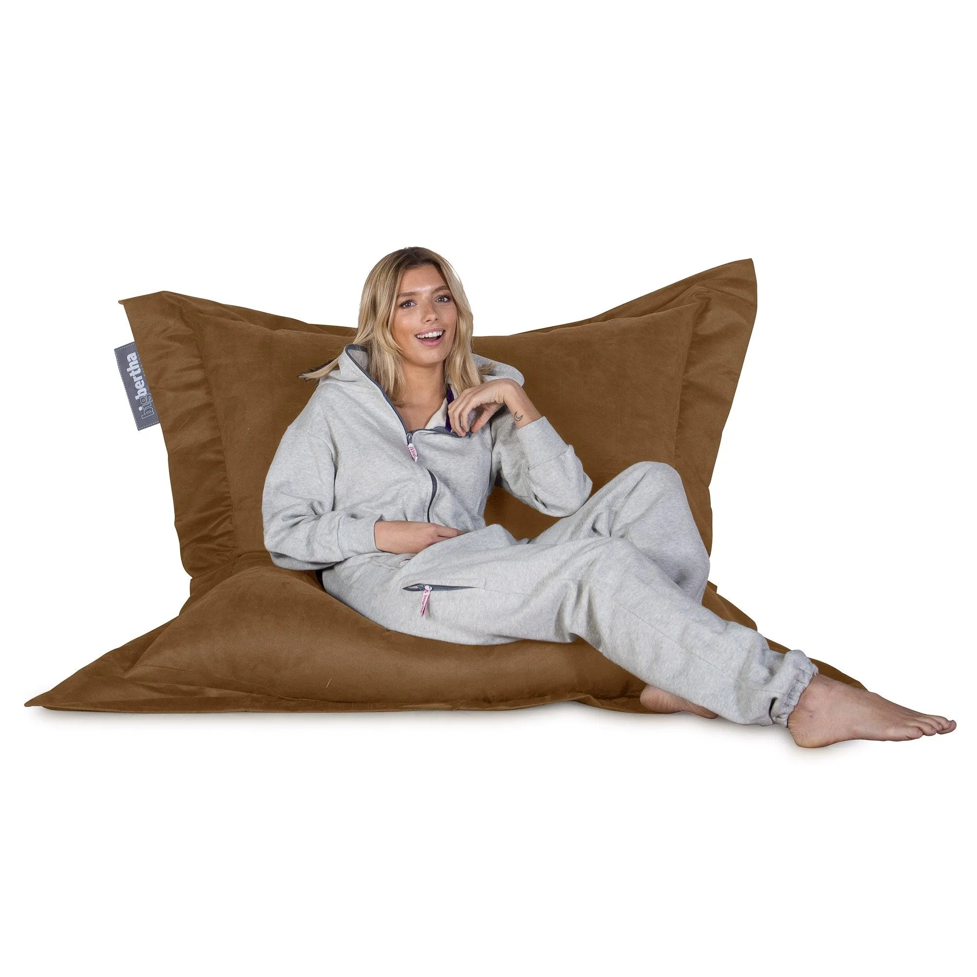 Suede XXL Giant Bean Bag - Sand