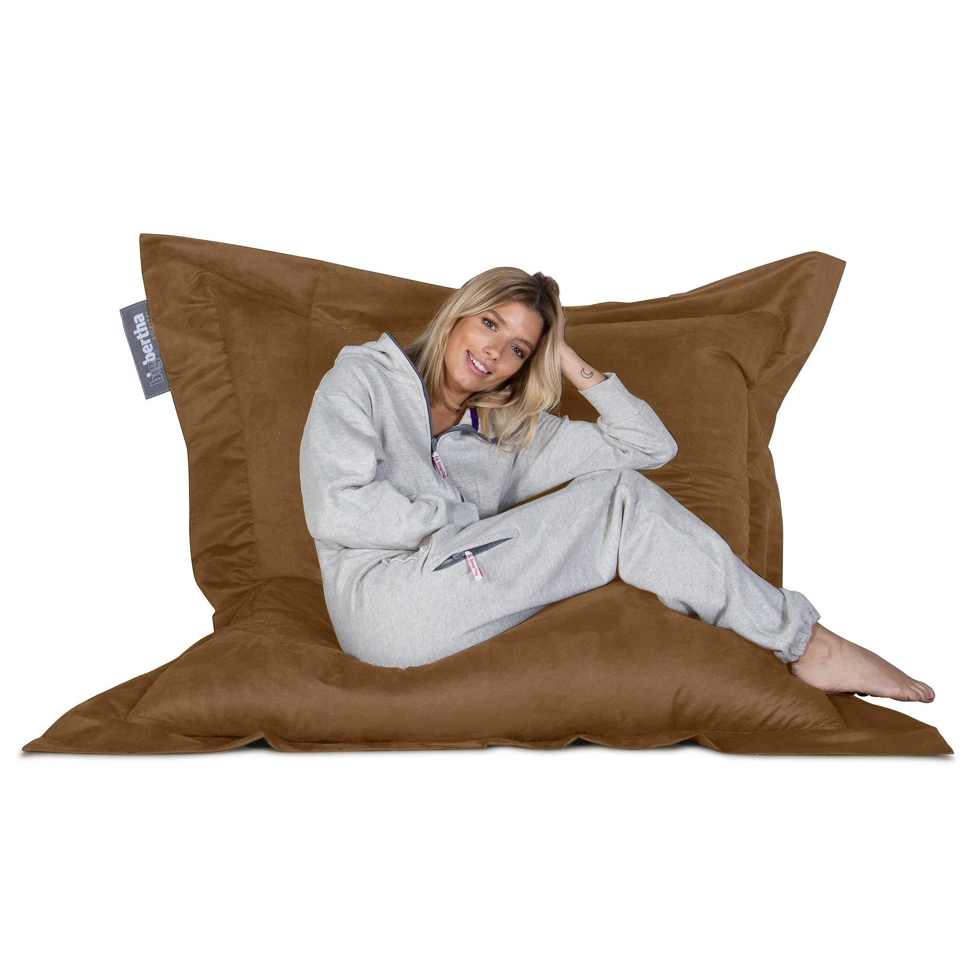 Suede XXL Giant Bean Bag - Sand