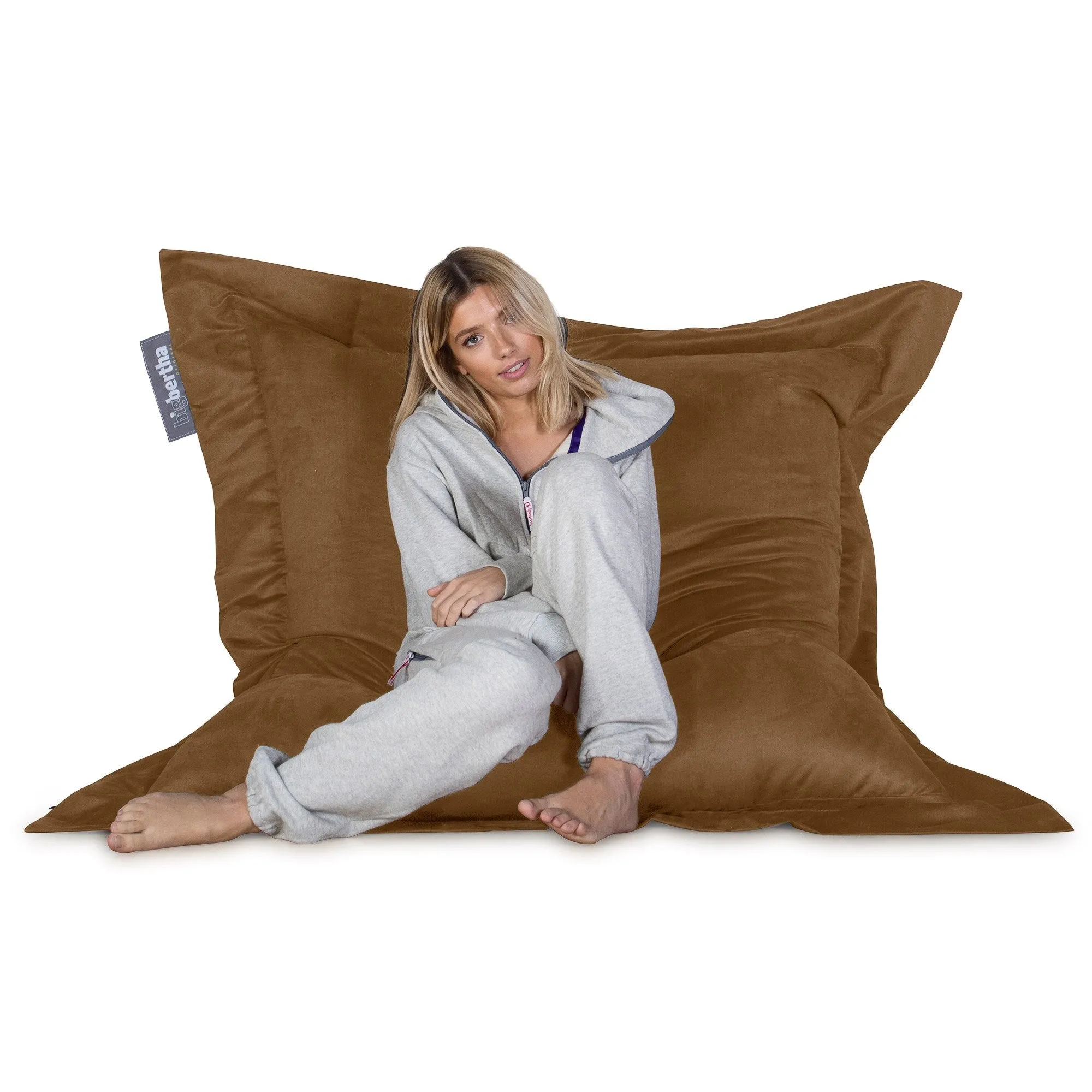 Suede XXL Giant Bean Bag - Sand