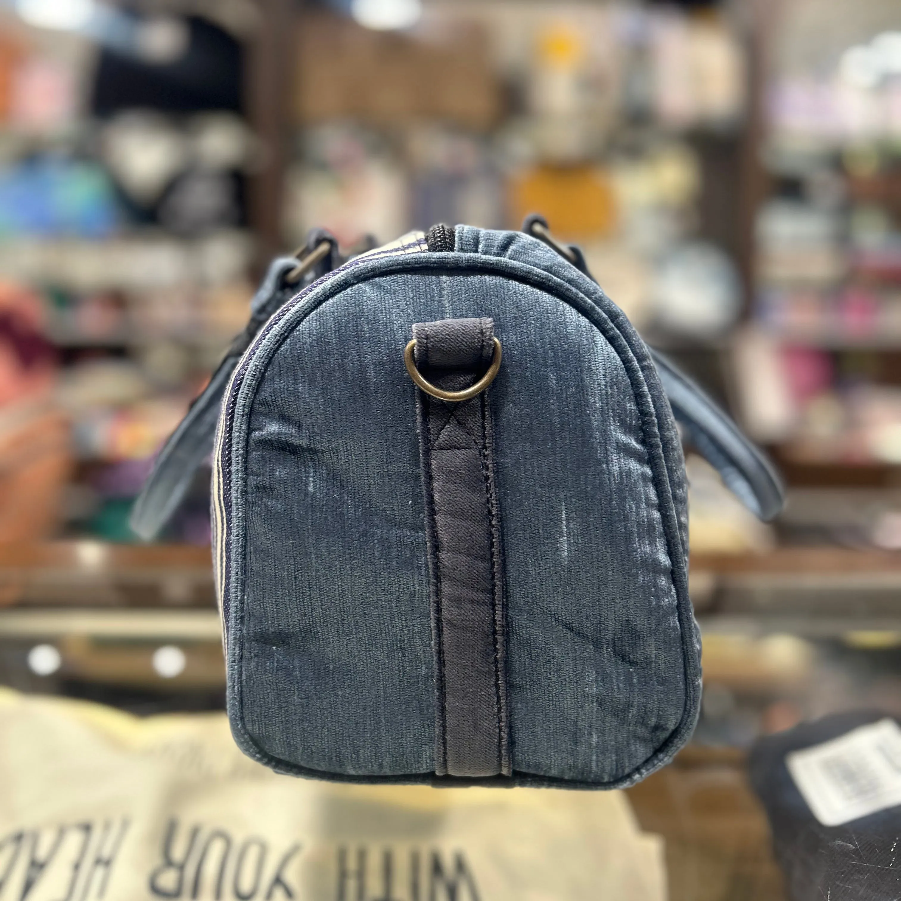 The Deep Blue Velvet BeeKeeper Mini Carry All Handbag