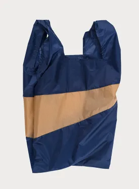 The New Shopping Bag Navy & Camel Large