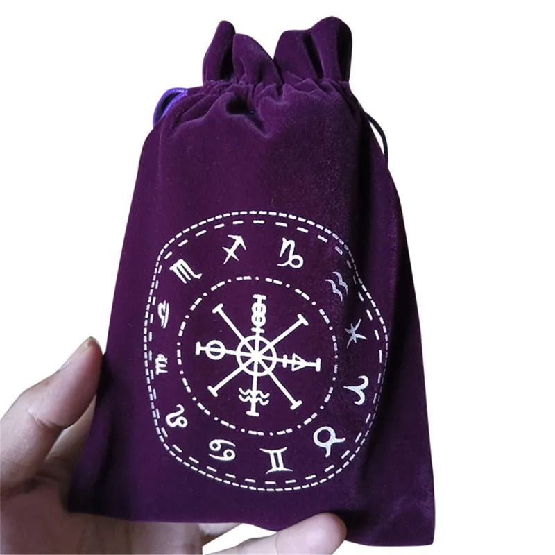 Velvet Moon Phase Tarot Card Storage Bags