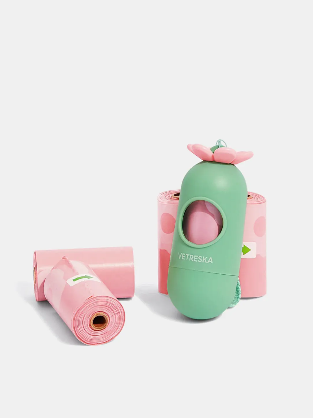 Vetreska Scented Poop Bag Dispensers and Bags| Flora & Cherry Blossom & Strawberry