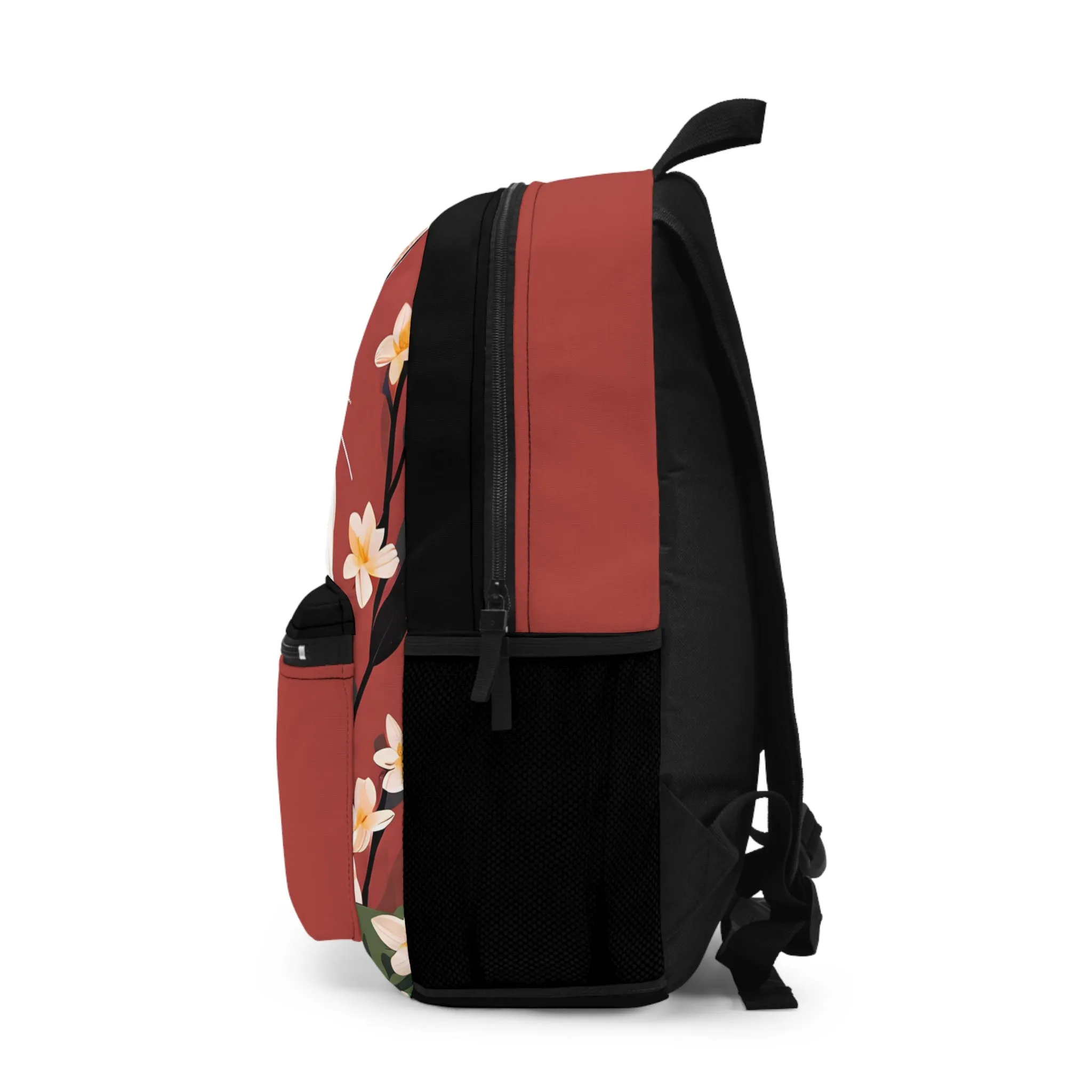 White and Black Cat, Backpack with Computer Pocket and Padded Back