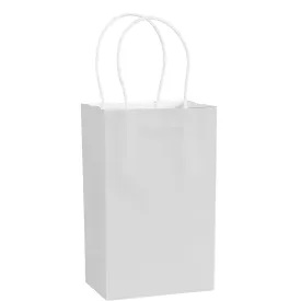 White Mini Paper Gift Bag, 5'' | 1 ct