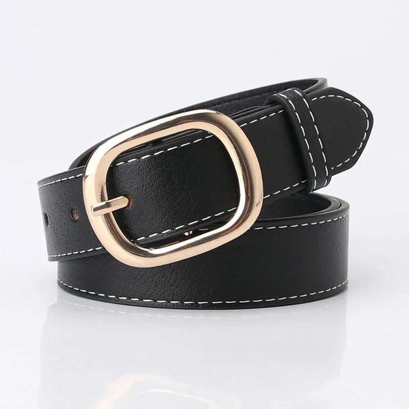 Women's Jeans Pant Belt Casual Simple Women's Belt Korean Style Dress Decorative Belt